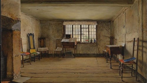 Henry Wallis The Room in Which Shakespeare Was Born (1853) Photo © Tate.