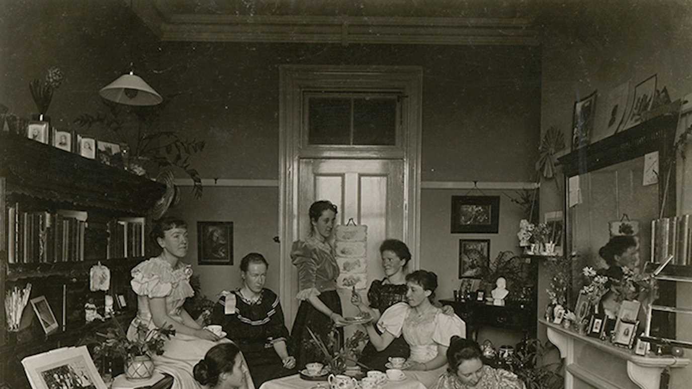 RHC PH.271.3 Tea party in student room, c.1899.w.jpg