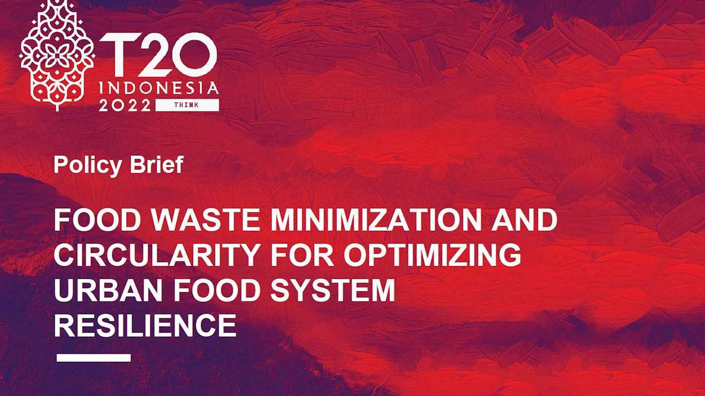 T20 Food waste policy brief report cover