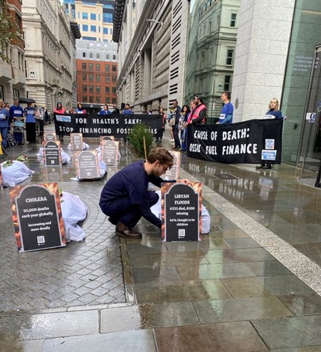 Scene 2 The Oily Money Protest JP Morgan