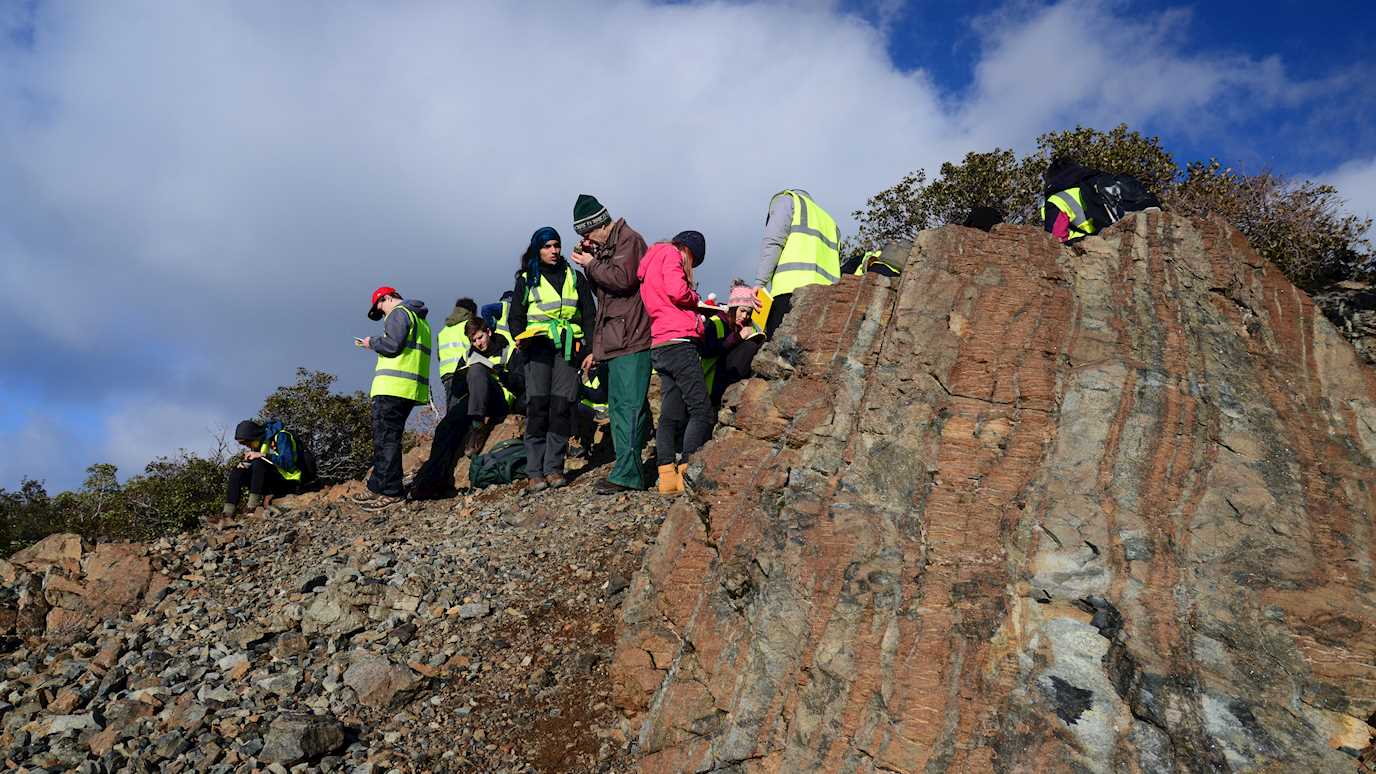 Geology field work - earth sciences teaching