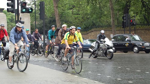 cyclists at hyde park corner - research and teaching news