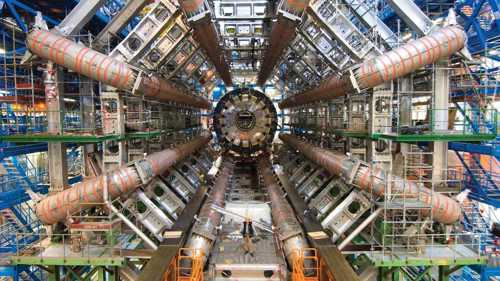 The large hadron collider in Switzerland