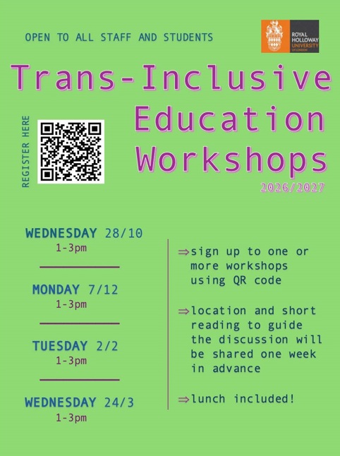 Trans-Inclusive Education Workshops, 2026-2027
