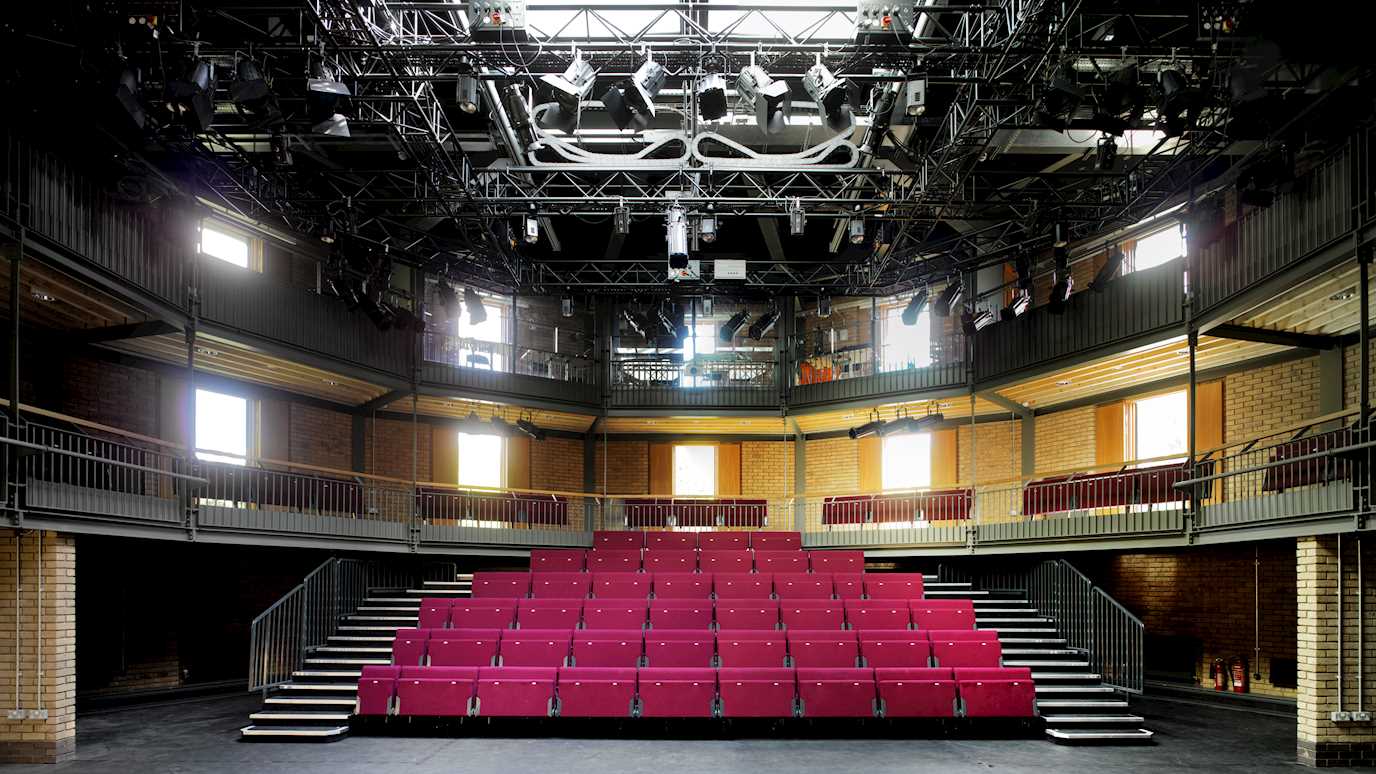 <span><em>Caryl Churchill Theatre raked seating</em></span><span><br/><b></b></span>