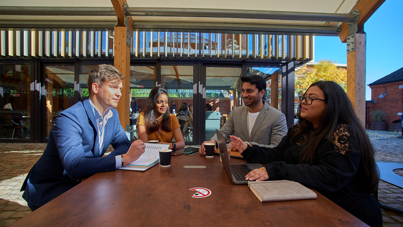 Outside the Boilerhouse cafe