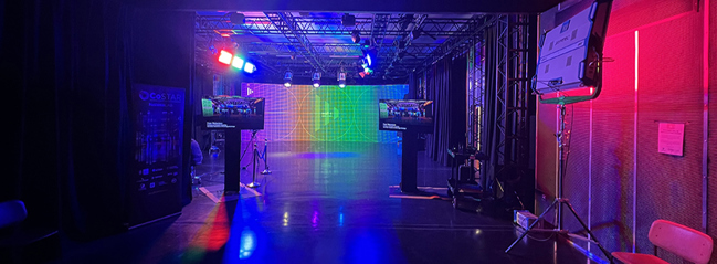 Futures Studio at Royal Holloway screens and monitors