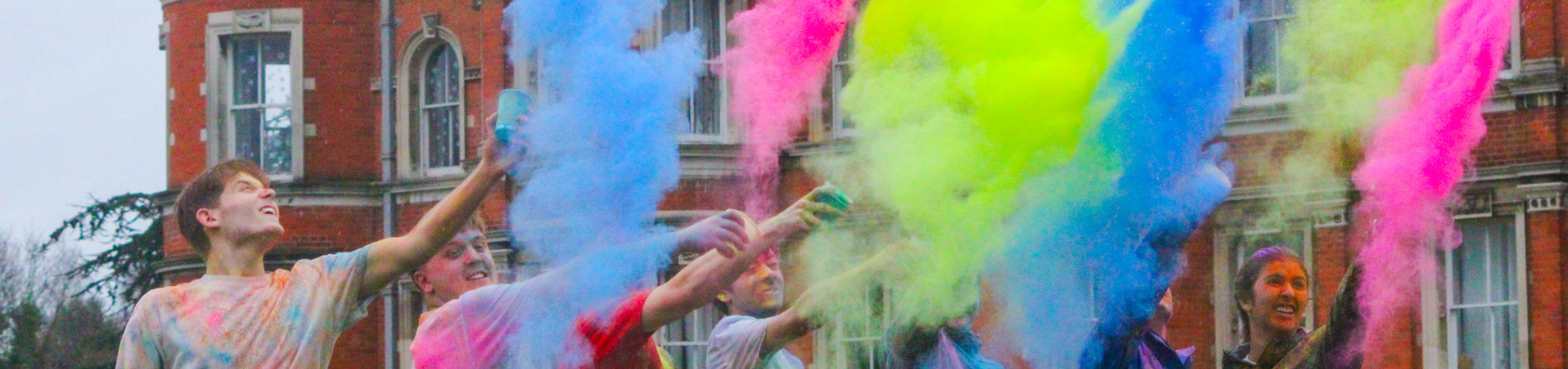 Royal Holloway Colour Run Brand Header