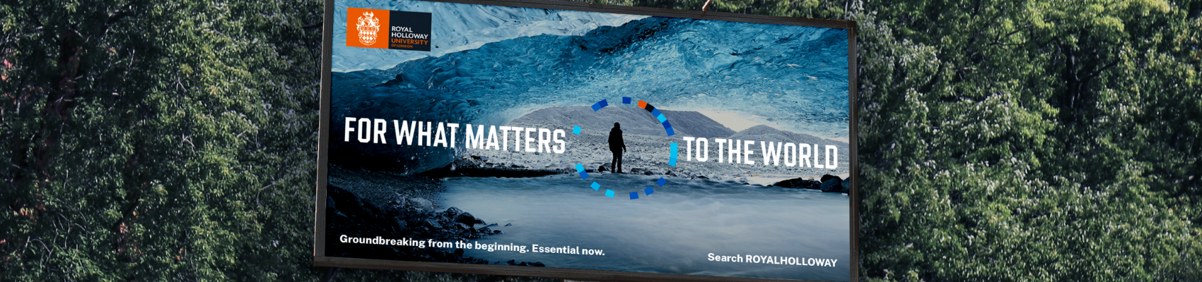 Royal Holloway For What Matters Pattern Brand Header